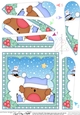 Christmas Fan Pyramage Topper - Bobbin Robin