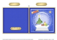 Christmas Tree in a Snowglobe Quick Cut and Fold Card