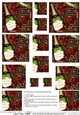 On Our Anniversary Champers, Chocs & Roses Twisted Pyramage sheet