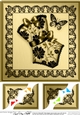 8 x 8 Elegant Boudoir Scalloped corner Topper