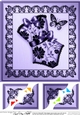 8 x 8 Elegant Boudoir Scalloped corner Topper