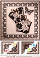 8 x 8 Elegant Boudoir Scalloped corner Topper