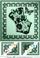 8 x 8 Elegant Boudoir Scalloped corner Topper