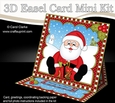 3D Easel Card Mini Kit - Christmas Santa has lots of Presents!