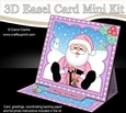 3D Easel Card Mini Kit - Christmas Santa has lots of Presents!