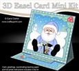 3D Easel Card Mini Kit - Christmas Santa has lots of Presents!