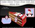 3D Christmas Cake Slice Treat Box Gift Set Mini Kit - Snowball Sam