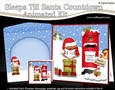 3D Animated Sleeps Till Santa Christmas Postbox Countdown Card Kit - Bobbin Robin is Carol Singing