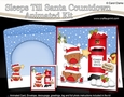 3D Animated Sleeps Till Santa Christmas Postbox Countdown Card Kit - Bobbin Robin has an Xmas Star