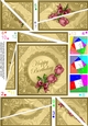 Roses and Metallic Lace Quick Card with Twisted Spiral Side Stacker