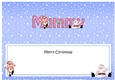 Large DL Merry Christmas MUMMY with Santa & Rudolph insert