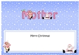 Large DL Merry Christmas MOTHER with Santa & Rudolph insert