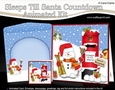 3D Animated Sleeps Till Santa Christmas Postbox Countdown Card Kit - Snowman Oli has an Xmas Present