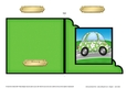 Funky Floral Car - Cut and Fold Corner Card