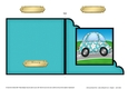 Funky Floral Car - Cut and Fold Corner Card