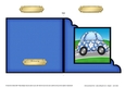 Funky Floral Car - Cut and Fold Corner Card