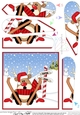 Christmas Oops Rudolph is at the North Pole Fan Pyramage Topper