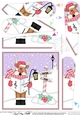 Christmas Rudolph is Carol Singing at the North Pole Fan Pyramage Topper