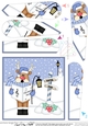 Christmas Rudolph is Carol Singing at the North Pole Fan Pyramage Topper