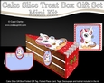 3D Christmas Cake Slice Treat Box Gift Set Mini Kit - Cute Little Unicorn