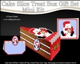 3D Christmas Cake Slice Treat Box Gift Set Mini Kit - Snowman Oli