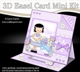 3D Easel Card Mini Kit - Pretty in Lilac - Cute Girlz