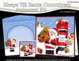 3D Animated Sleeps Till Santa Christmas Postbox Countdown Card Kit - Santa has lots of Presents