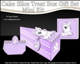 Cute Unicorn - Cake Slice Treat Box Gift Set Mini Kit