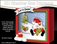 3D Christmas Diorama Shadow Box Card Mini Kit - Snowball Sam has an Xmas Tree