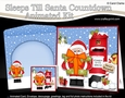 3D Animated Sleeps Till Santa Christmas Postbox Countdown Card Kit - Santa has a Present