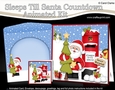 3D Animated Sleeps Till Santa Christmas Postbox Countdown Card Kit - Santa has an Xmas Tree