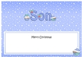 Large DL Merry Christmas SON insert with Cupcakes