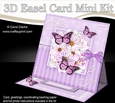 3D Easel Card Mini Kit - A Touch of Elegance - Flowers, Lace, Butterflies & Pearls