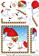 Christmas Fan Pyramage Topper - Cute Fun Snowball Sam