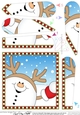 Christmas Fan Pyramage Topper - Cute Fun Snowball Sam