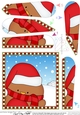 Christmas Fan Pyramage Topper - Cute Fun Bobbin Robin