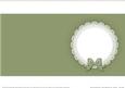 Square Pearls and Lace Card Front or Insert
