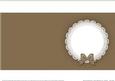Square Pearls and Lace Card Front or Insert