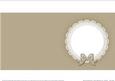 Square Pearls and Lace Card Front or Insert