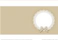 Square Pearls and Lace Card Front or Insert