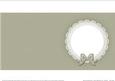 Square Pearls and Lace Card Front or Insert