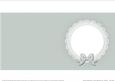 Square Pearls and Lace Card Front or Insert