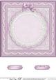 8 x 8 Pearls, Lace and Ribbon Plain Card Base