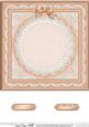 8 x 8 Pearls, Lace and Ribbon Plain Card Base
