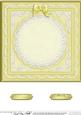 8 x 8 Pearls, Lace and Ribbon Plain Card Base