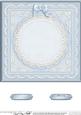 8 x 8 Pearls, Lace and Ribbon Plain Card Base