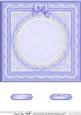 8 x 8 Pearls, Lace and Ribbon Plain Card Base
