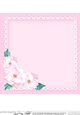A Touch of Elegance Flowers, Pearls and Lace 8x8 matching insert