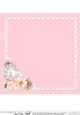 A Touch of Elegance Flowers, Pearls and Lace 8x8 matching insert
