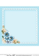 A Touch of Elegance Flowers, Pearls and Lace 8x8 matching insert